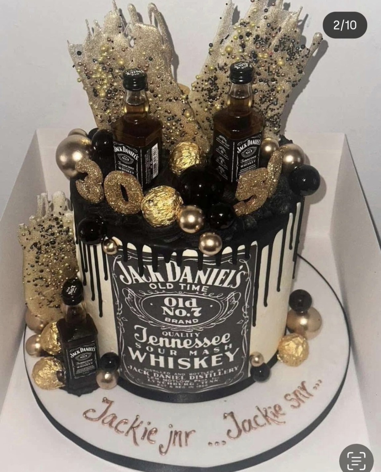 Jack Daniels themed cake